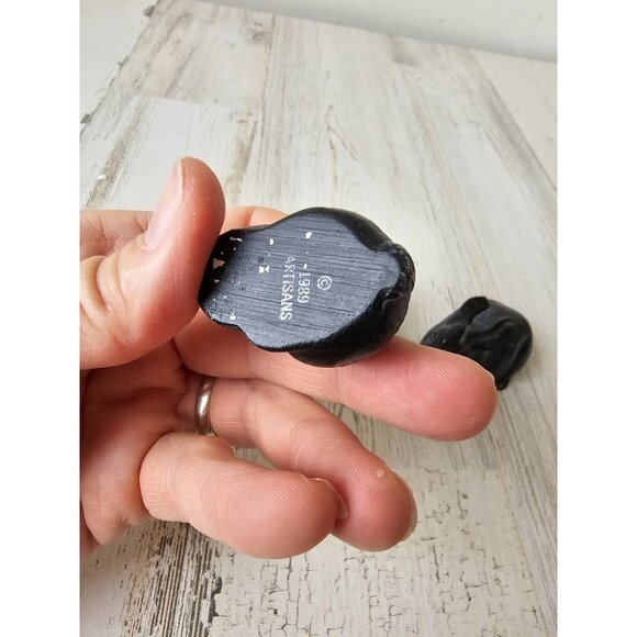 Vintage artisan rabbit bunny decor marble set Easter cute unique vintage - Picture 4 of 11